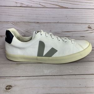 Veja Campo Canvas Casual Sneakers Mens Size 11.5 White Low Top Shoes